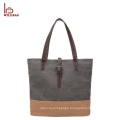 Trendy lady shoulder bag women handbag cotton canvas tote bag